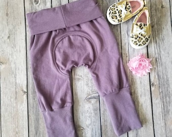 Miniloones, Grow With Me Pants Light Purple Baby Pants, Toddler Maxaloones Leggings