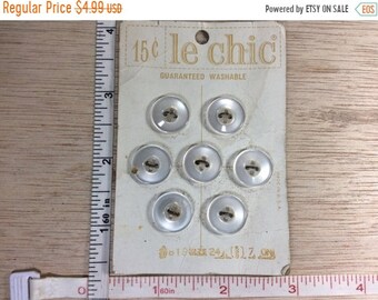 10%OFF3DAYSALE Vintage Old Le Chic Buttons Old Stock Unused