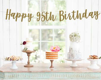 95th birthday banner | Etsy