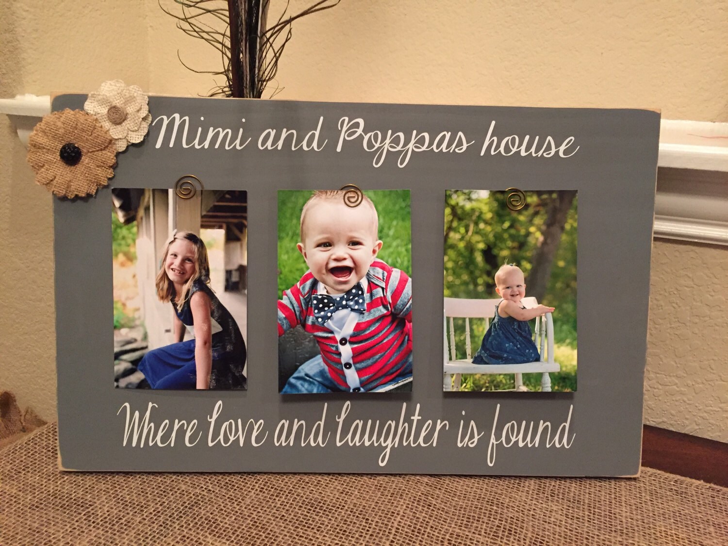 Gift For Mimi Papa Grandpas 4x6 Picture Frame Gift For Mimi Papa Grandpas 4x6 Picture Frame Personalized