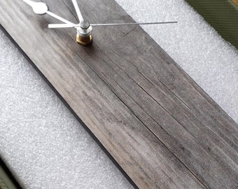 Stunning Grey Wood Look Wall Clock