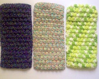 Crocheted Reusuable Swiffer covers, set of 3, eco friendly, Cotton, Swiffer mop