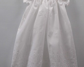 Amy lace gown, christening gown, baptism gown, blessing dress, blessing gown, girl baptism dress, infant white dress, baby girl dress, white