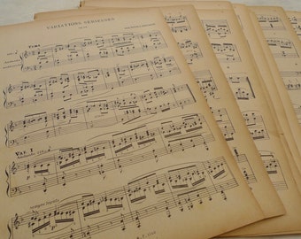 Vintage music sheets | Etsy
