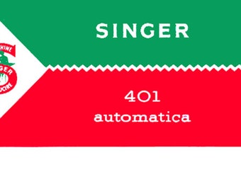 Manuale Singer401 Automatica in italiano