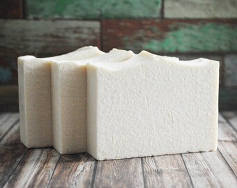 Freshmint Sea Salt Soap | Palm Free Zinc Soap, Calamine Soap Bar, Handmade Salt Bar, Cold Process Essential Oil Soap, Homemade Vegan Soap