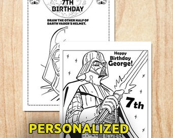 Star Wars Coloring pages / Personalized / Printable / Digital / PDF