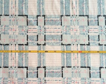 NEW Art Gallery Type-Plaid Allusion on cotton Lycra knit fabric 1 yard