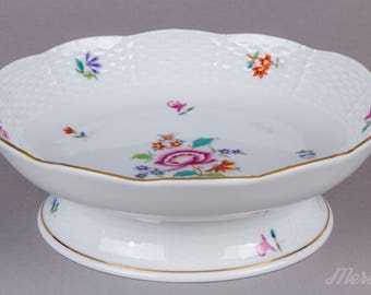 Herend Nanking Bouquet Multicolor Compote