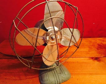 Vintage 1930s Cast Iron Fan