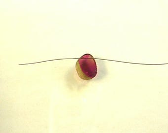 Watermelon tourmaline slice AA+ 12 x 9 x 4mm 4.9ct