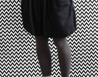 ROCK/SKIRT/wrinkles / / black / / / organic organic fair trade