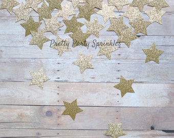 Gold Star Confetti Glitter Table Decorations, Graduation, Gender Reveal Twinkle Twinkle Little Baby Shower, Wish Upon A Star Galaxy Party