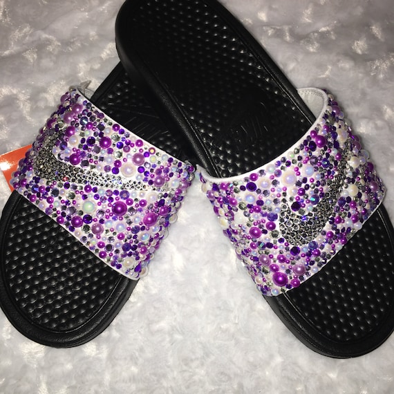 Purple Passion Nike Slides