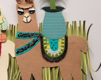 Cute Llama Wall Hanging, Digital Download