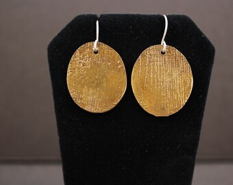 Etched Copper Earrings (052418-009)