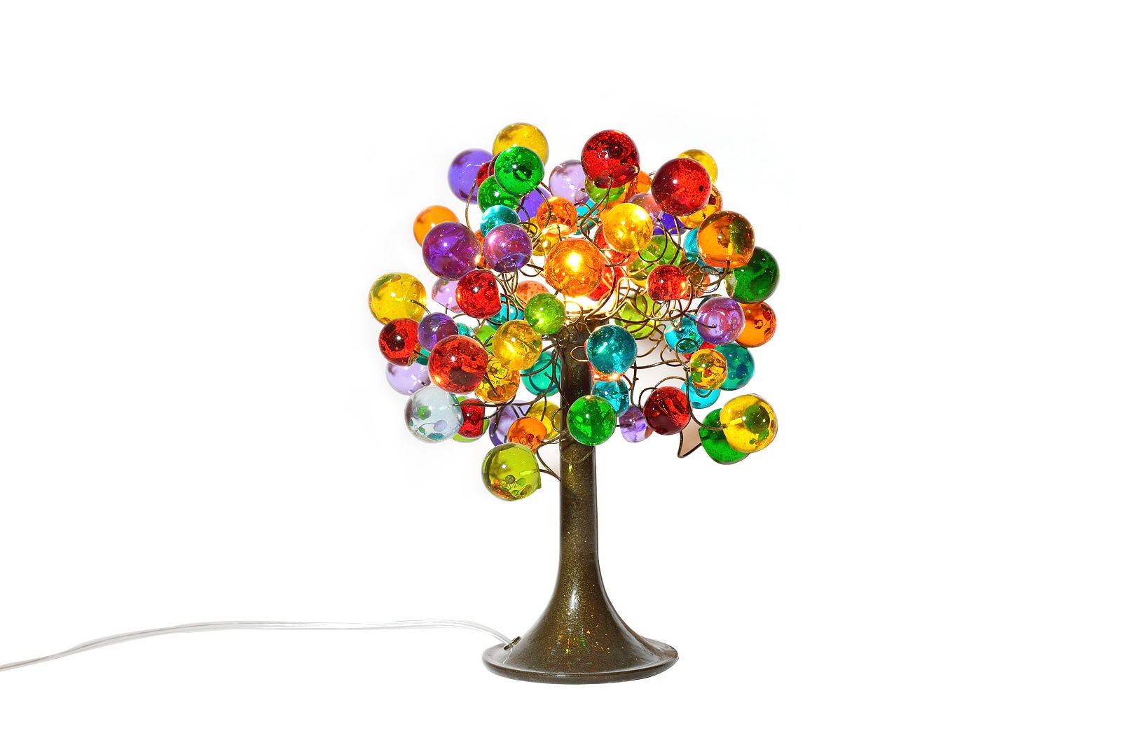 Multicolored bubble Table lamp with metal wires desk lamp