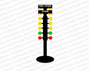 Drag Racing Christmas Tree SVG, DXF, PNG, eps, cdr, Vector, Digital Cut File