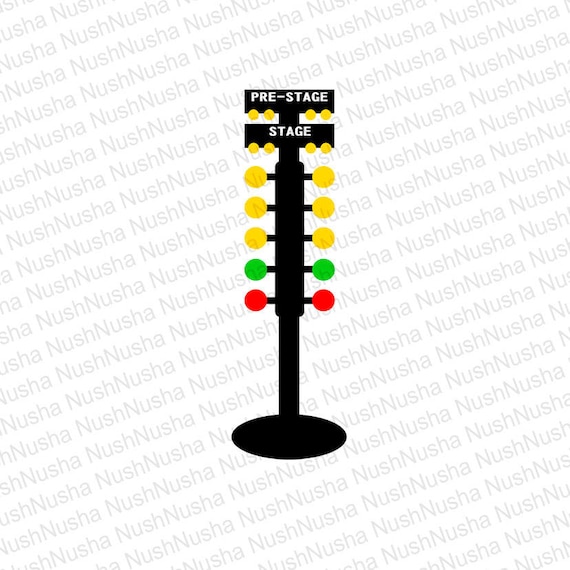 Drag Racing Christmas Tree SVG DXF PNG eps cdr Vector