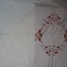 Vintage 80's, Set of Two Lovely White Cotton Pillow Cases, White Embroidered Open Work Scappoed Edged, Cotton Pillow Cases with Crochet Lace