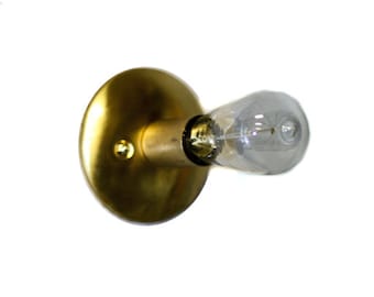 flush mount sconce all brass simply modern and elegant edison bare exposed bulb wall sconce ceiling flush mount copper light or industrial flush mount sconce all brass simply modern and elegant edison bare exposed bulb wall sconce ceiling flush mount copper light or industrial