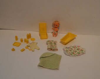 Vintage Barbie Fashion Sears Exclusive Barbie Doll Babysits 7882 Mattel 74 - 76