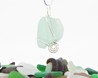 Seafoam Seaglass Necklace