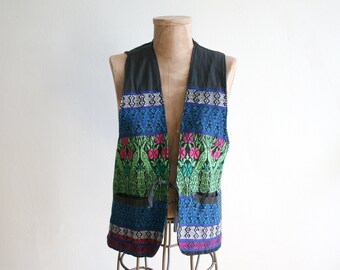 Embroidered Floral Vest