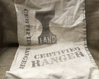 Certified Ranger Sack Sugar Cotton Muslin Vintage Old Farmhouse Feed Alfalfa Flour Unbleached Chair Dress Making Fabric Cover Pillow