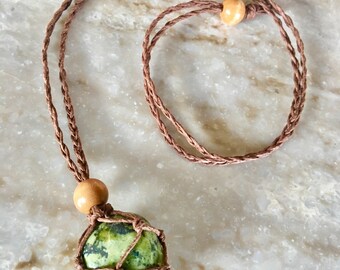 Serpentine Crystal Necklace