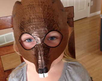 Beaver mask, beaver costume