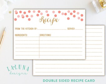 double recipe cards