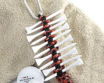 Golf Tee Organizer, Golf Tee Holder, Golf Accessory, Golf Tee, Tee Holder, Golf Gift, Tee Caddy, Golf Bag Accessory, Golfing Gift