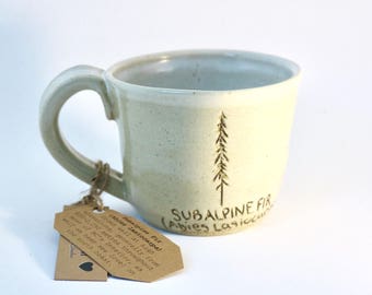 BC Subalpine Fir Mug (Vintage Cream and Snowy White)