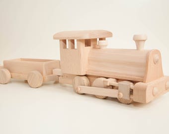 Mr. Crafty Handmade wooden train set classic vintage eco toys large size office gadget