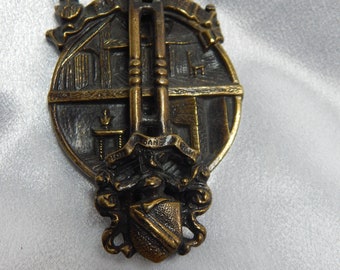 William Shakespeare Brass Door Knocker Vintage Serial number