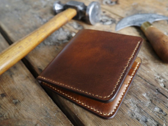 Leather Wallet Mens Leather Wallet A Handmade Bi-fold