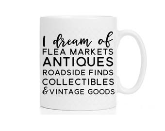 Farmhouse Mug | Junk Finding | Vintage Hunter Mug | Collecter Mug | Flea Market Antique Mug | Mug for her | Gifts for her |