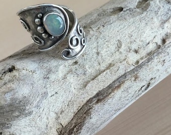 Mexican opal ring silver925