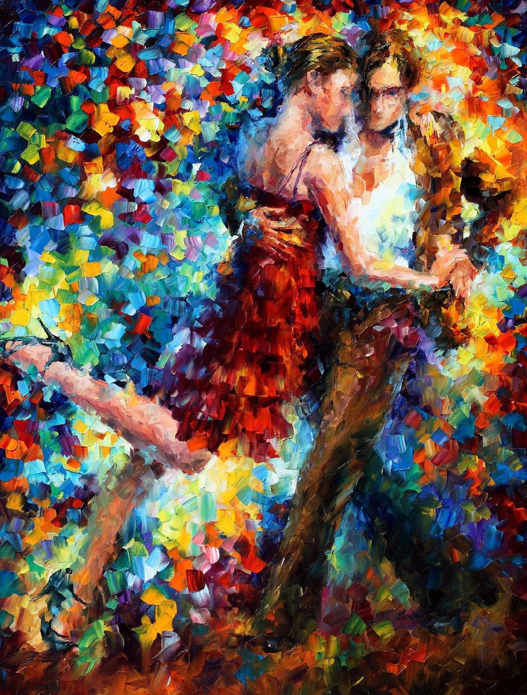 Famous Dance Paintings Dancing Couple Wall Art Tango Of