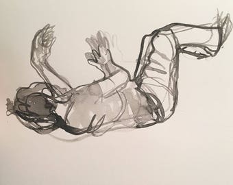 Downwards 9"x12" fine art print