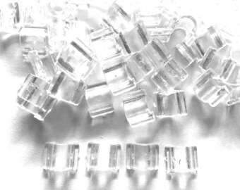 50 pcs Transparent DIY Pony tail holder base accessories findings