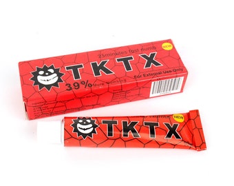TKTX 39% Stronger RED Numbing Tattoo Body Anesthetic Fast Skin Numb Cream