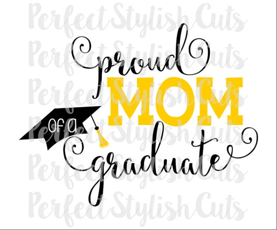 Download Proud Mom Graduation SVG DXF EPS png Files for Cutting