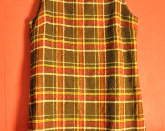 Vintage 90s dress checkered Dress S
