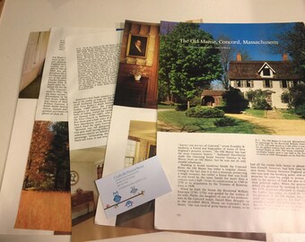 The Old Manse, Concord, Massachusetts. Antiques MAGAZINE ARTICLE 1982