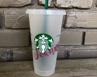 Personalized Reusable Cold Drink Starbucks Cup