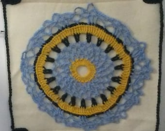 Crocheted Mandala Wall Hanging