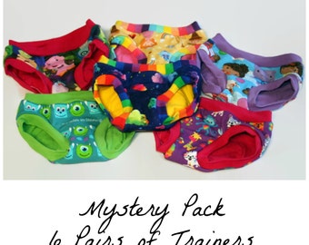 Mystery Pack of Childrens Cloth Training Pants - 6 Pairs Custom Made to Order