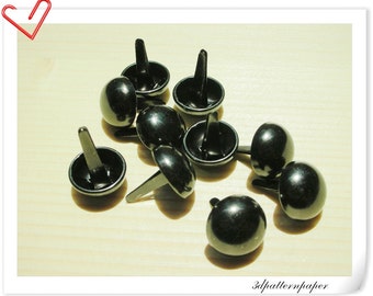 12mm round purse feet purses gunmetal 30 pieces G26